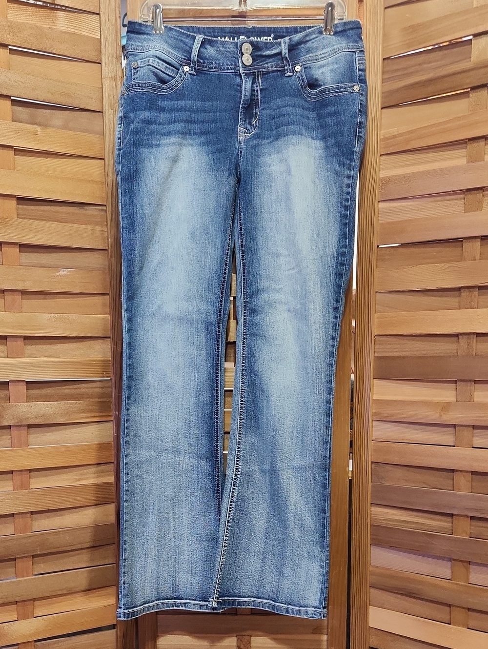 Wallflower Luscious Curvy Fit Women's Light Blue Boot Cut Jeans Women 11 Denim